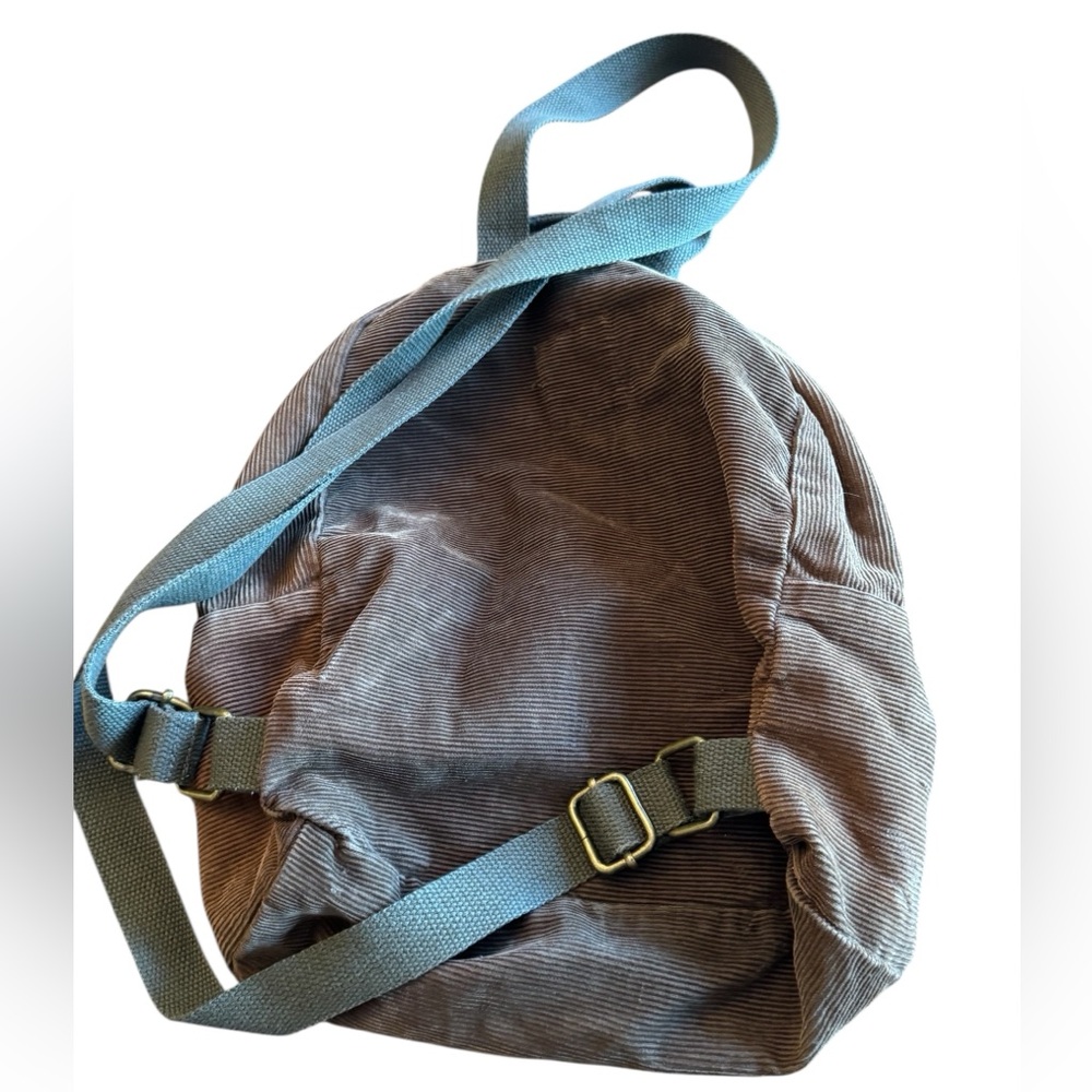 Vintage Billabong Small Women’s Surf Brown Corduroy Retro Backpack - Picture 2 of 8